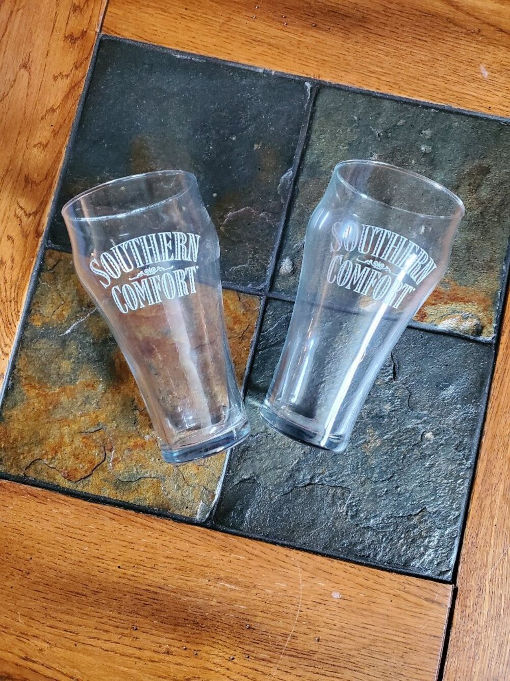 Vintage Southern Comfort Pilsner Glass set of 2